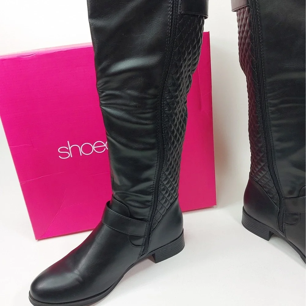 Shoes Dazzle Black Cersei Women's Size 8.5 Knee High Boots